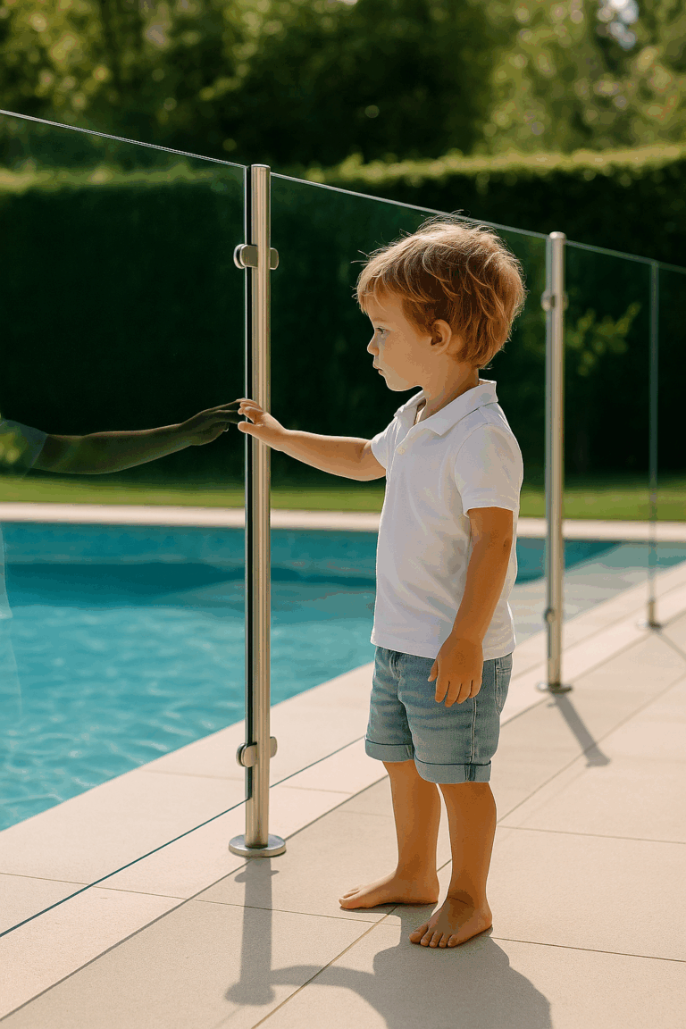 valla de cristal para piscinas