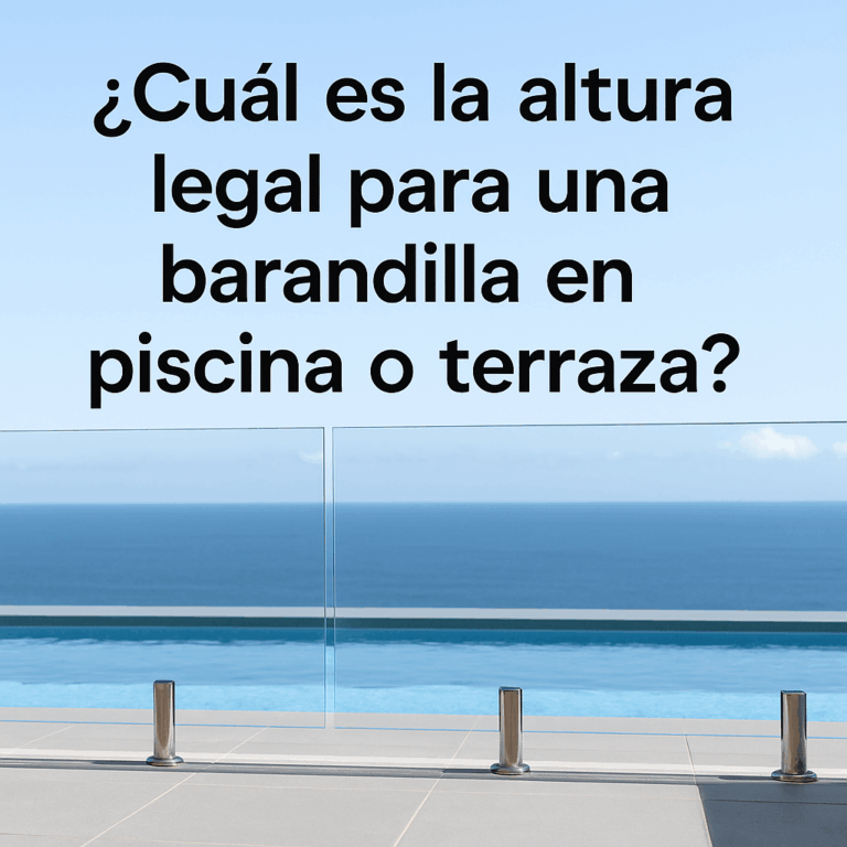 Altura legal para una barandilla