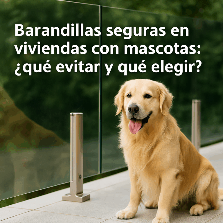 barandillas en viviendas con mascotas